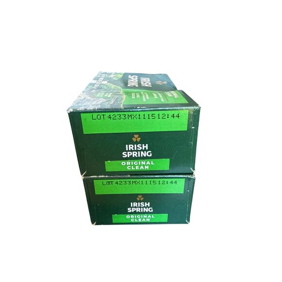 Irish Spring 2 Original Clean Deodorant Soap Bars Fresh Flaxseed - Picture 3 of 3